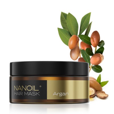 Mască de păr cu argan Nanoil Argan Hair Mask 300 ml - Regenerare &amp;amp; Reconstructie foto
