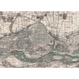Harta Calarasi si imprej., British Army, 1943, 50x70cm, repro