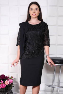 Rochie De Ocazie Marbela Negru - 48Marimea foto