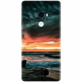 Husa silicon pentru Xiaomi Mi Mix 2, Dramatic Rocky Beach Shore Sunset