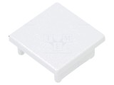 Obturator Alb pentru Profile LED, Set 20 Buc.