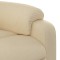 Fotoliu rabatabil electric, crem, material textil - 11