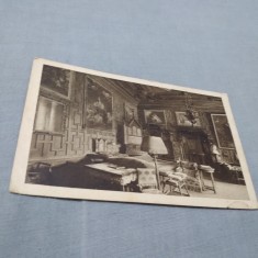 CARTE POSTALA 1924 CASTELUL PELES-DORMITORUL REGESC CIRCULATA