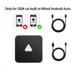 Mini Carplay AutoBox Dongle cu fir la wireless