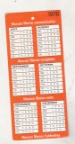 bnk cld Calendar de birou 1976 Marconi