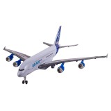 Avion A380 cu baterie, sunete si lumini realiste, 32 x 5 x 5 cm