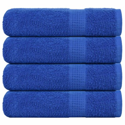 vidaXL Prosoape de m&amp;acirc;nă 4 buc Albastru 50x100 cm 360 g/m&amp;sup2; 100% bumbac 136711 foto