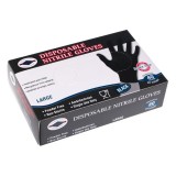 Manusi de Unica Folosinta Negre Nitril - 40buc
