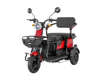 Triciclu electric Z-Tech ZT-16 LEKU, motor 1300W , baterie 60V 20Ah, viteza 25km/h, autonomie 55km, nu necesita permis de conducere - Roșu foto