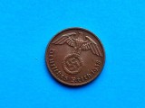 2 Pfennig 1938 lit.D-Germania-stare buna-patina frumoasa