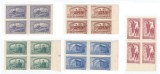 |Romania, LP 213/1947, Casa Scoalelor, blocuri de 4 timbre, MNH