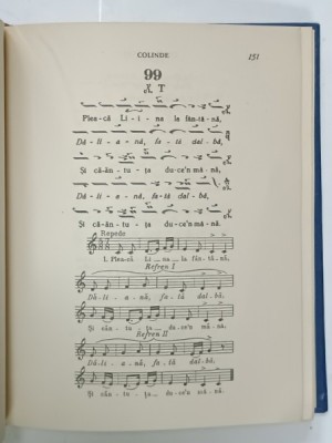 COLINDE , culegere intocmita de G. BREAZUL , cu desene de DEMIAN , SERIA &amp;#039; CARTEA SATULUI &amp;#039; NR. 21 , 1938, PARTITURI CU TEXT foto