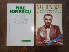 NAE IONESCU, LOT DOUA CARTI : CURS DE ISTORIE A LOGICII + CURS DE ISTORIE A METAFIZICEI