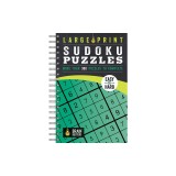 Large Print Sudoku Puzzles Green: Easy to Hard