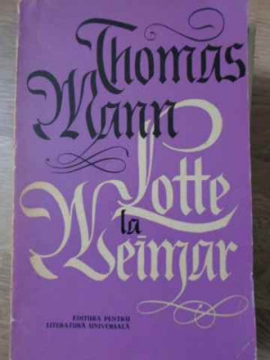 LOTTE LA WEIMAR-THOMAS MANN foto