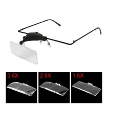Lupa pentru ochelari Cu lampă LED - mărire 1,5x, 2,5x, 3,5x