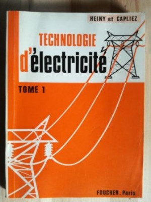 Tehnologie d`electricite -Heine et Capliez foto