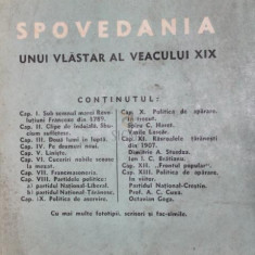 SPVEDANIA UNUI VLASTAR AL VEACULUI XIX