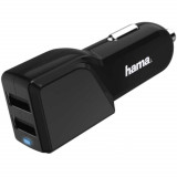 Cumpara ieftin Incarcator auto Hama 178381, 2x USB, Negru
