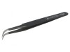 Pensetă de Precizie 120mm cu V&acirc;rf Curbat ESD 17g