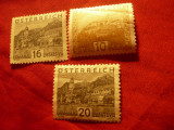 3 Timbre Austria - 1929 Peisaje : 10 , 16 si 20g, Nestampilat