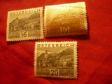 3 Timbre Austria - 1929 Peisaje : 10 , 16 si 20g, Nestampilat