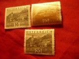 3 Timbre Austria - 1929 Peisaje : 10 , 16 si 20g