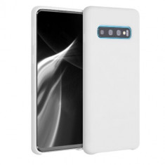 Husa pentru Samsung Galaxy S10, Silicon, Alb, 47732.48