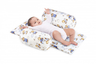 Suport de siguranta SomnArt cu paturica impermeabila pentru bebelusi, Ursuleti Relax KipRoom foto