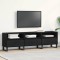 vidaXL Cabinet TV Stejar negru 150 x 30 x 44.5 cm Lemn compozit 862880