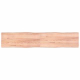 VidaXL Blat masă, 200x40x(2-6) cm, maro, lemn tratat contur organic