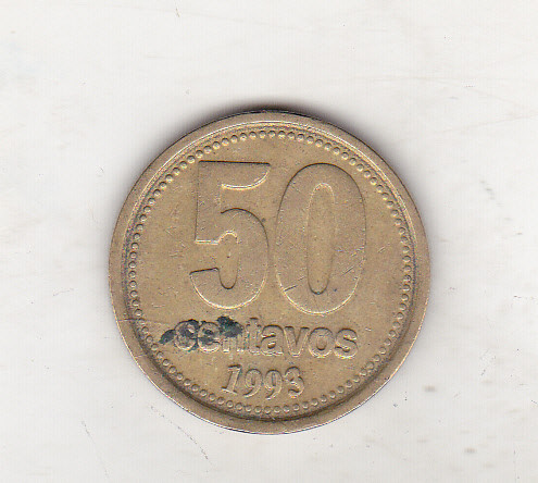 bnk mnd Argentina 50 centavos 1993
