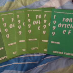 carte-FOAIA OFICIALA A C.F.R 1999,Ed.FEROVIARA,Compania Nationala de cai ferate