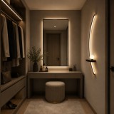 Aplica LED decorativa GDANSK 20W, 57x20 cm, 3 temperaturi, negru