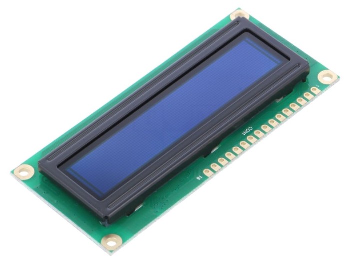 Afişaj OLED alfanumeric 16x2 galben