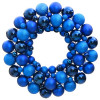 Coroana de Craciun, albastru, 45 cm, polistiren GartenMobel Dekor, vidaXL