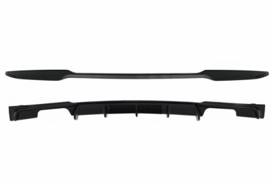 Eleron Portbagaj cu Difuzor Bara Spate Evacuare Dubla BMW Seria 3 F30 (2011-2019) M4 CSL M Performance Design Negru Lucios Performance AutoTuning foto