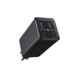 INCARCATOR RETEA Baseus GaN6 Pro,Quick Charge 100W,2 x USB Type-C Output 5V/3A,2 x USB (include cablu USB Type-C la USB Type-C de 100W),negru &quot;P101627