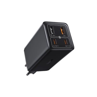 INCARCATOR RETEA Baseus GaN6 Pro,Quick Charge 100W,2 x USB Type-C Output 5V/3A,2 x USB (include cablu USB Type-C la USB Type-C de 100W),negru &amp;quot;P101627 foto