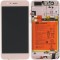 Huawei Honor 8 (FRD-L09, FRD-L19) Capac frontal modul display + LCD + digitizer + baterie roz 02350TVA