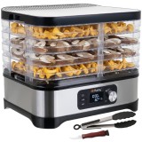 Deshidrator alimente Ruhhy 10L pentru fructe, legume si ciuperci, 5 tavi