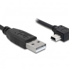 CABLU USB 2.0-A TATA > USB MINI-B 5PIN TATA IN UNGHI 82681 DELOCK