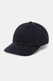 Emporio Armani șapcă de baseball din bumbac culoarea bleumarin, cu imprimeu, EM001319 AF14032