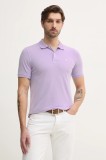 United Colors of Benetton tricou polo barbati, culoarea violet, neted, 3WG9U301Z