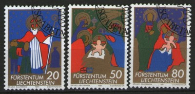 Liechtenstein 1981 - Craciun, serie stampilata foto