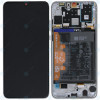 Huawei P30 Lite New Edition (MAR-L21BX) Capac frontal al modulului de afișare + LCD + digitizer + baterie alb perlat 02353FQB