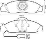 Placute frana Daewoo Korando (Kj), Musso (Fj); Ssangyong Korando (K4), Musso (Fj) SRLine parte montare : Punte fata