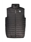 Vesta barbati, cu mini logo brodat, negru (Marime: XL)