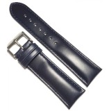 Cumpara ieftin Curea Ceas &bdquo;Deep Navy Monochome&rdquo; &ndash; Piele Naturală (18mm - 24mm)