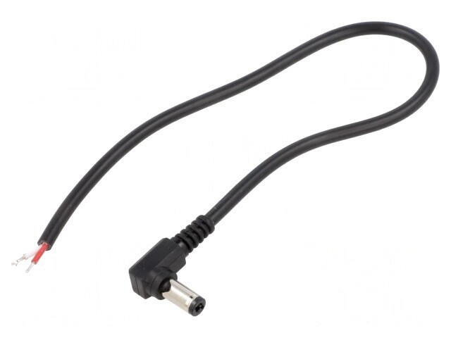 Cablu DC 5,5/2,5 mm 0,25m Negru